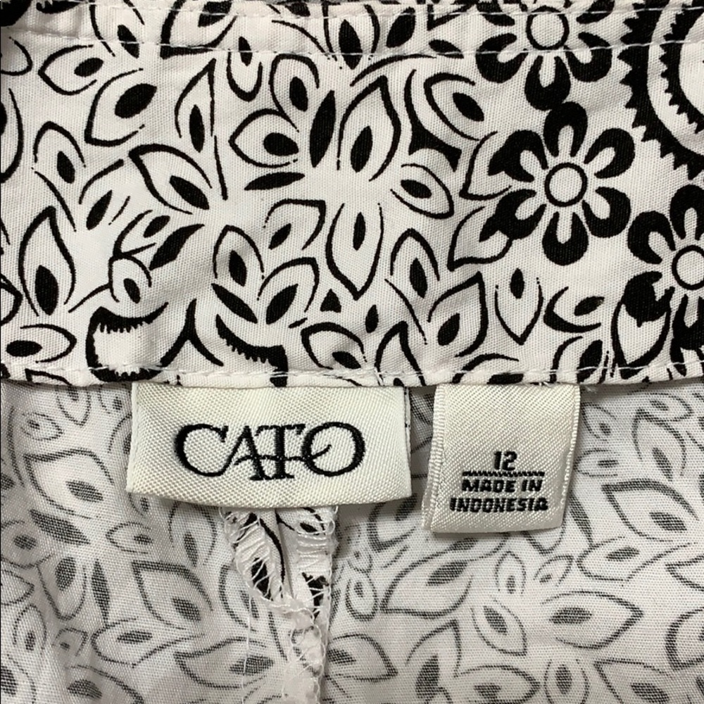 Cato black and white skirt - Picture 4 of 5